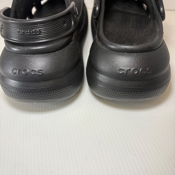 Crocs Classic Crush Clog Black Men 6 Women\'s 8 Slip On Platform Sandals 207521 main image 6